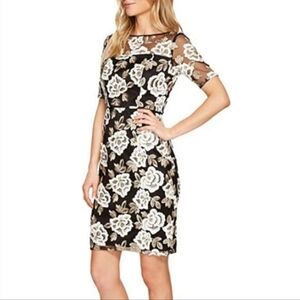 Elegant Black Floral Dress